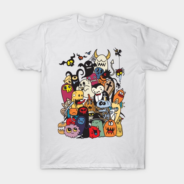 Monster doodle T-Shirt by Rakos_merch